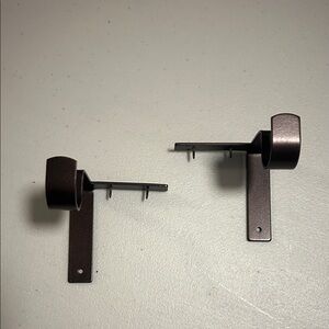 Kwik Hang bronze curtain rod brackets, set of 2